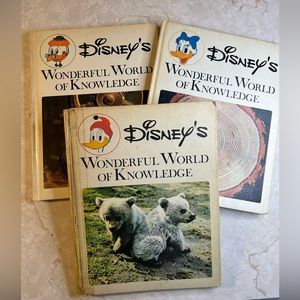 Vintage 1971 Disney's Wonderful World of Knowledge, Vol. 1, 2 and 3
